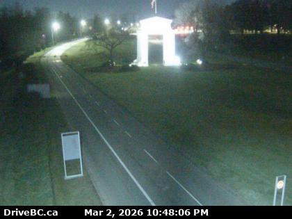 Hwy 99 at Peace Arch, North.