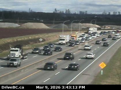 Hwy 91 at No.8 Road on East-West