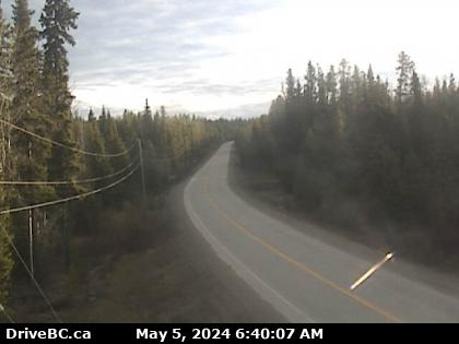 BC Highways Traffic Cam for Hwy 33 E.