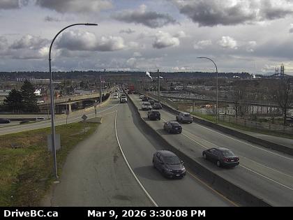 Hwy 91A at Queensborough Bdg - S