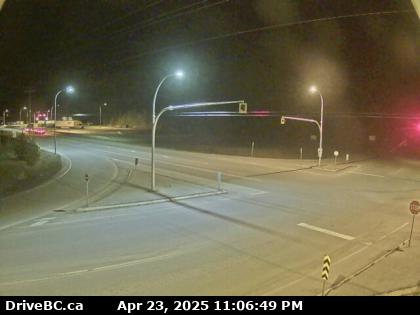 Hwy 3 at Hwy 95, at Weigh Scale, looking north-east.