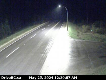 Traffic Cam Hwy-16, about 50 km west of McBride at Loos Rd, looking west. (elevation: 868 metres)