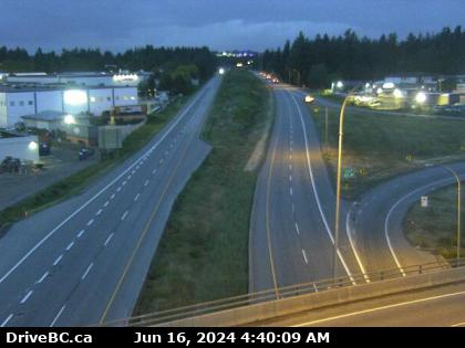 Traffic Cam Hwy-1 at Clearbrook Rd, looking west. (elevation: 67 metres)