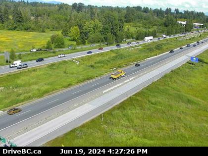 Traffic Cam Hwy-1, at 232nd Street Overpass, looking east. (elevation: 26 metres)