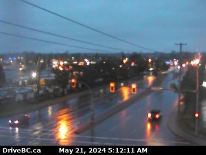 Traffic Cam Hwy-10 at 200th St in Langley, looking north. (elevation: 18 metres)