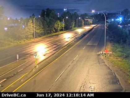 Traffic Cam Hwy-17 (South Fraser Perimeter Rd) at Bridgeview Dr, looking west. (elevation: 5 metres)