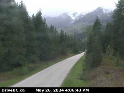 Traffic Cam Hwy-31A, at Retallack between New Denver and Kaslo, looking west. (elevation: 1023 metres)