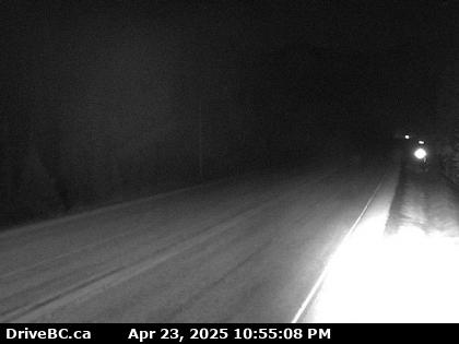 Traffic Cam Hwy-3 at Allison Pass, 10 km west of Manning Park resort area, looking east. (elevation: 1343 metres)