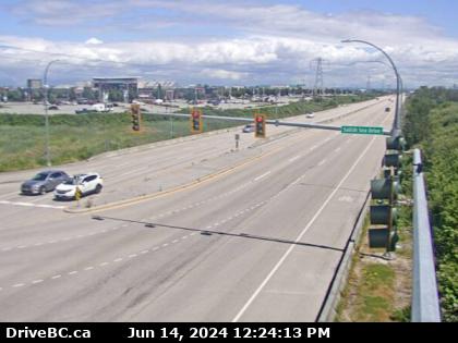 Traffic Cam Hwy-17 at Salish Sea Drive (48<sup>th</sup> St), looking east. (elevation: 3 metres)