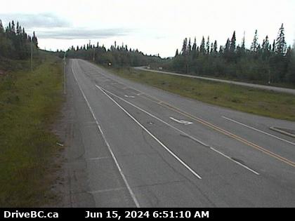 Traffic Cam Hwy-16, at Nautley Road, looking west. (elevation: 686 metres)