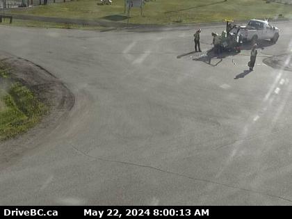 Traffic Cam Hwy-16 at Stella Road in Fraser Lake, looking north. (elevation: 684 metres)