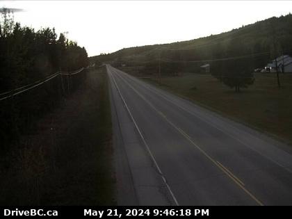 Traffic Cam Hwy-16 at Stella Road in Fraser Lake, looking west. (elevation: 684 metres)