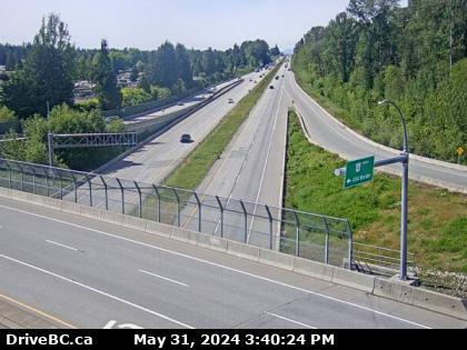 Traffic Cam Hwy-99, at 16th Avenue, looking north. (elevation: 53 metres)