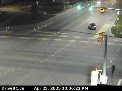 Traffic Cam Hwy-1 at Tillicum Rd, looking north. (elevation: 17 metres)