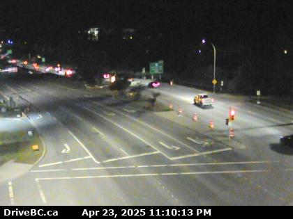 Traffic Cam Hwy-1 at Tillicum Rd, looking west. (elevation: 17 metres)