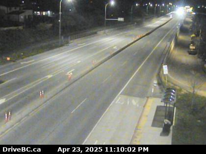 Traffic Cam Hwy-1 at Tillicum Rd, looking east. (elevation: 17 metres)