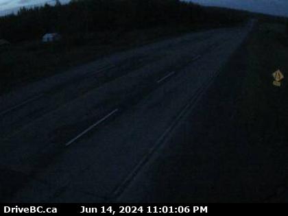 Traffic Cam Hwy-16, about 5 km east of Fort Fraser, looking east. (elevation: 800 metres)